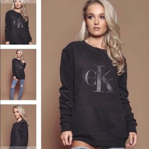 Black on black Calvin Klein sweater pullover